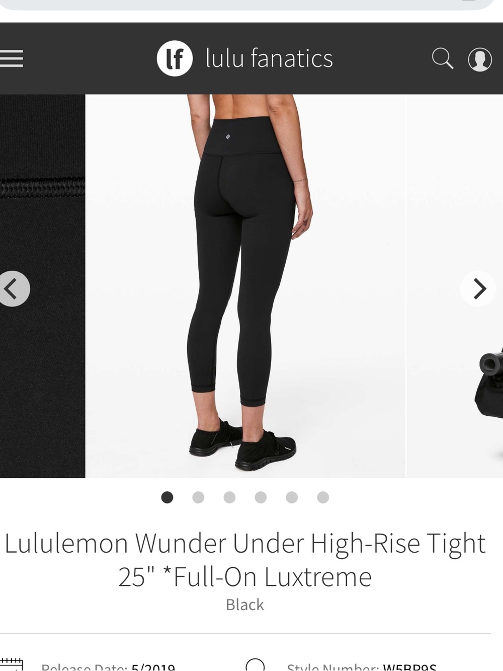 lululemon athletica High-Rise Wunder Under 25" Tights - Black